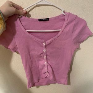 Brandy Melville pink crop top